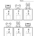 Preschool Math Worksheets Free Subtracting Kids Math Worksheets