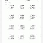 Printable Primary Math Worksheet For Math Grades 1 To 6 Based On The