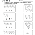 Printable Subtraction Worksheet Free Kindergarten Math Worksheet For Kids