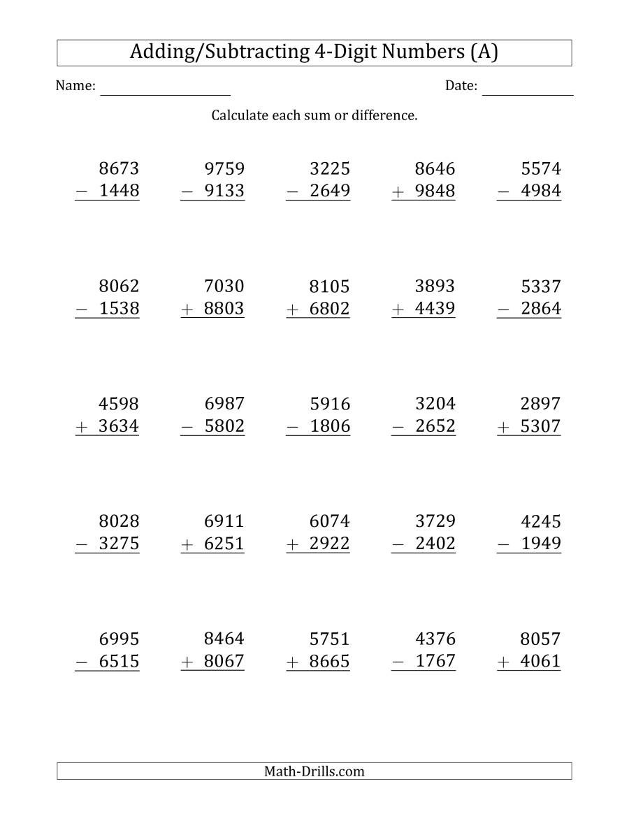 Regrouping Addition And Subtraction Worksheets Worksheet Hero