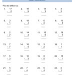 Second Grade Subtraction Math Worksheets Edumonitor 2 Digit