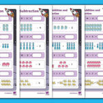 Single Digit Addition And Subtraction Worksheet With Picture