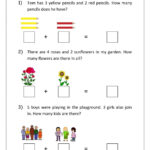 Story Sums Grade 1 Worksheet