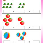 Subtract By Crossing The Objects Worksheets Math Worksheets