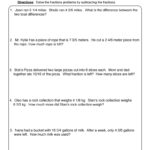 Subtracting Fractions Word Problems Worksheet Have Fun Teaching