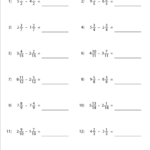 Subtracting Mixed Numbers Worksheet 2 Subtracting Mixed Numbers
