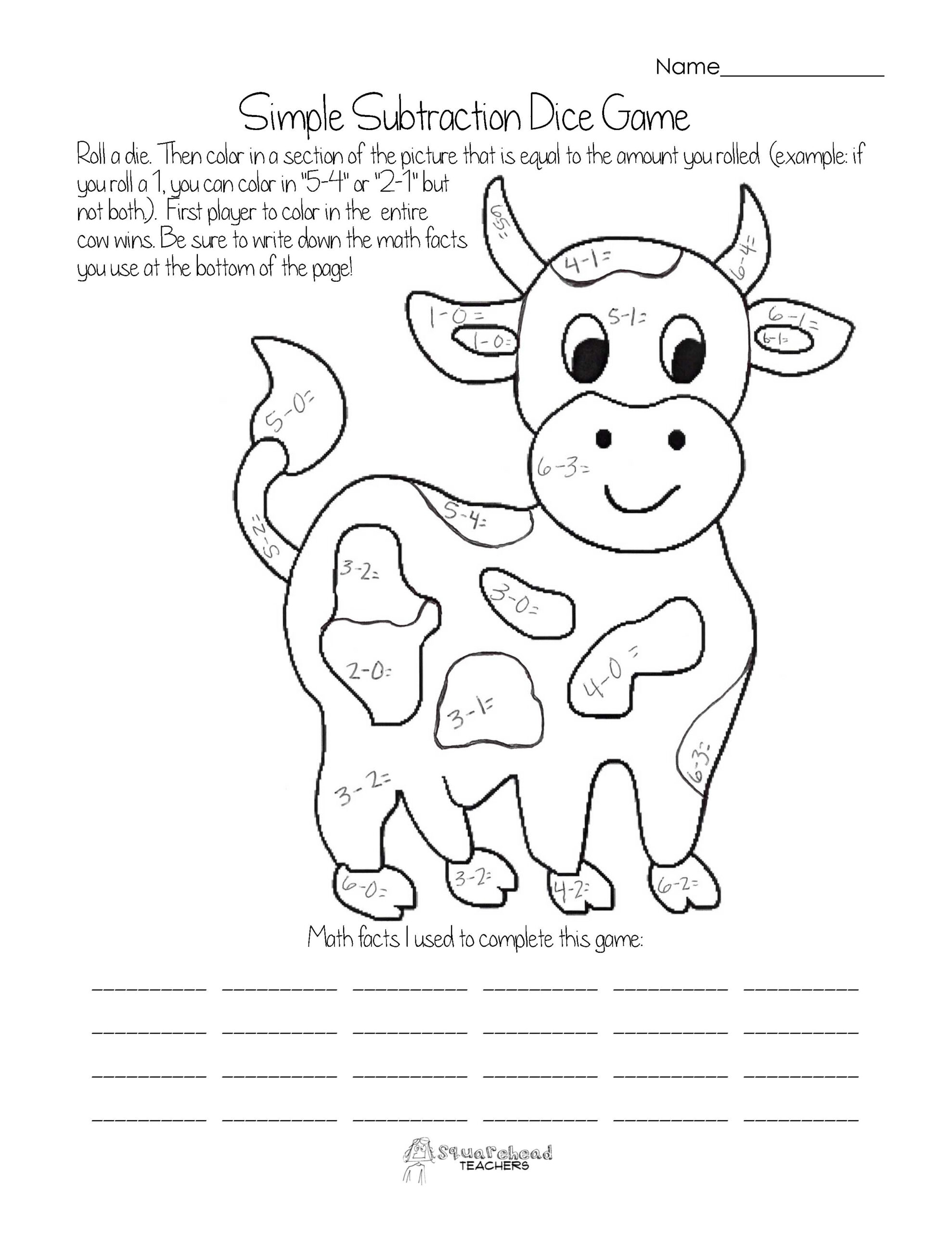 Subtraction Coloring Pages Coloring Home