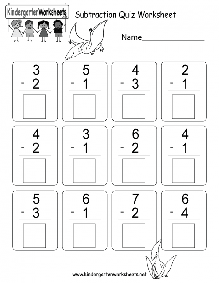 Subtraction For Kids Worksheets 99Worksheets