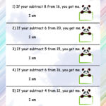 Subtraction Grade 1 Math Worksheets Page 3