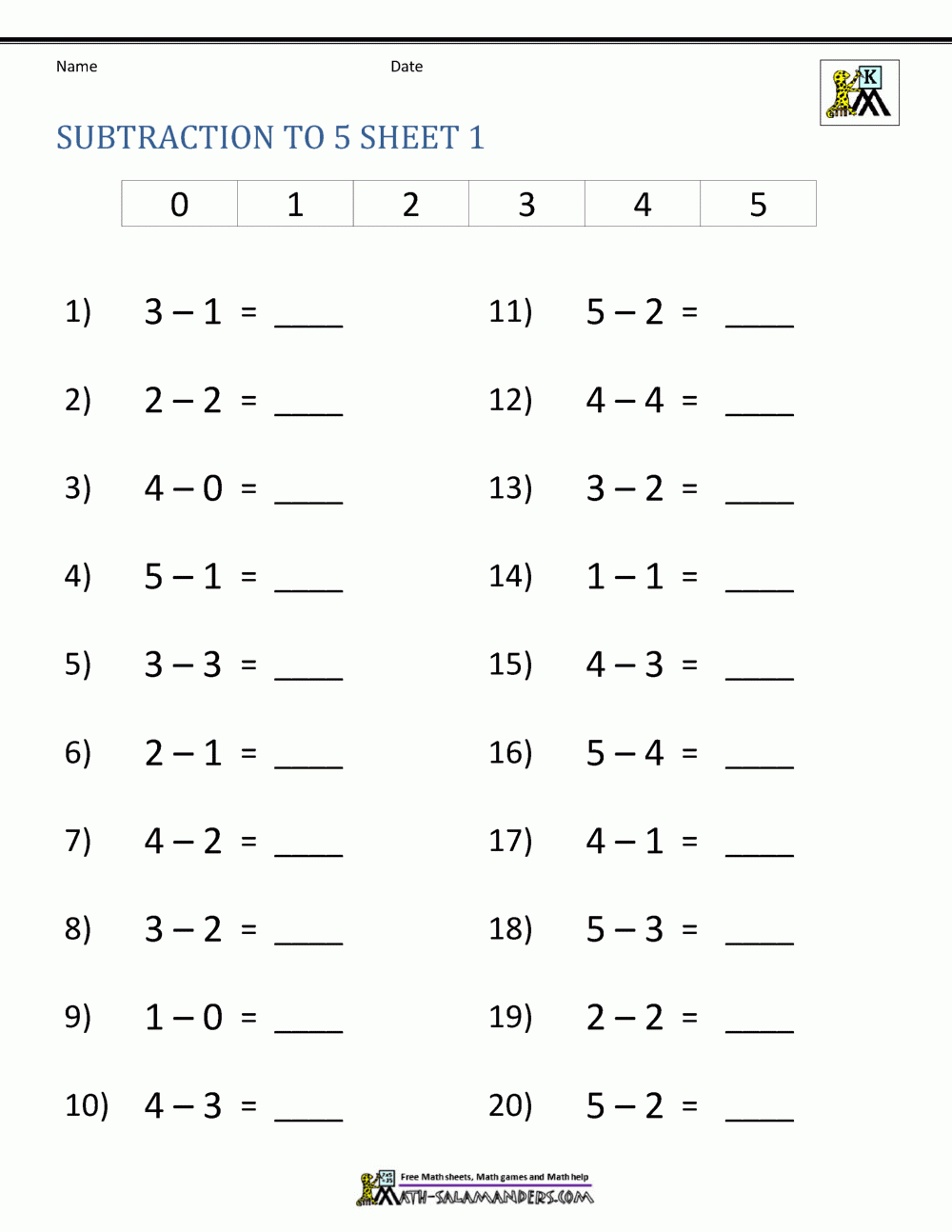 Subtraction Interactive Worksheet For Ukg Let S Practice Subtraction 