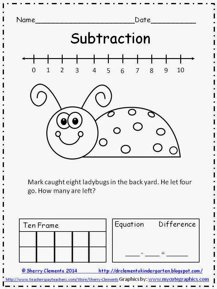 Subtraction Stories For Kindergarten Worksheets Primary School Maths 