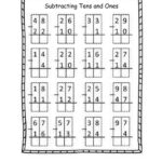 Subtraction Tens And Ones No Regrouping Worksheet