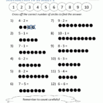 Subtraction To 10 Worksheets