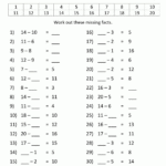 Subtraction To 20