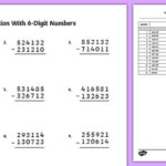 Subtraction With 6 Digit Numbers teacher Made Twinkl