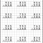 Subtraction With Regrouping Practice Worksheets 99Worksheets