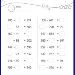 Subtraction With Regrouping Worksheets For 2nd Graders Online SplashLearn