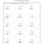 Subtraction With Regrouping Worksheets Google Search Math