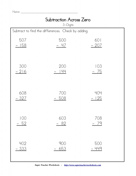 Subtraction With Regrouping Worksheets Google Search Math 