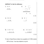 Subtraction With Renaming Worksheet