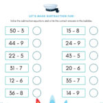 Subtraction Within 50 Worksheet