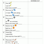 Subtraction Word Problems Kindergarten Kindergarten