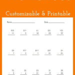 Subtraction Worksheet Customizable And Printable Worksheet Maker