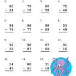 Subtraction Worksheet Examples 6 PDF Examples