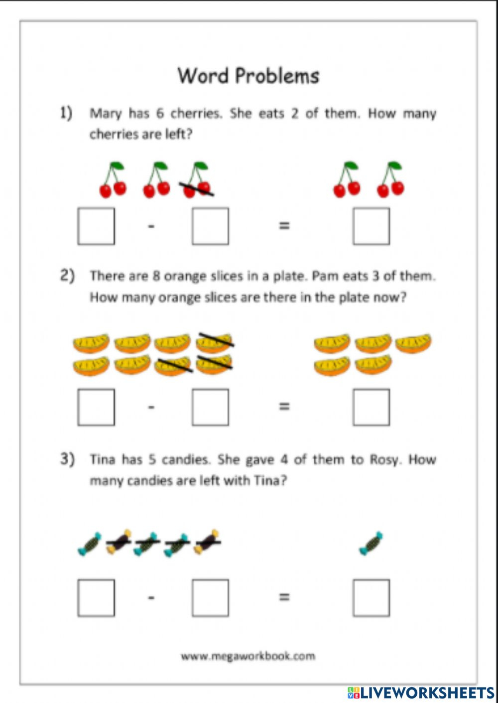 Subtraction Worksheet For Kindergarten Subtraction With Regrouping 