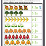 Subtraction Worksheet For Preschool And Kindergarten Preschool And