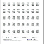 Subtraction Worksheets For Four Digit Borrowing Across Zero Math Fact