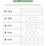 Subtraction Worksheets For Kindergarten Kidpid