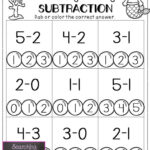 Superkids Math Worksheet Subtraction