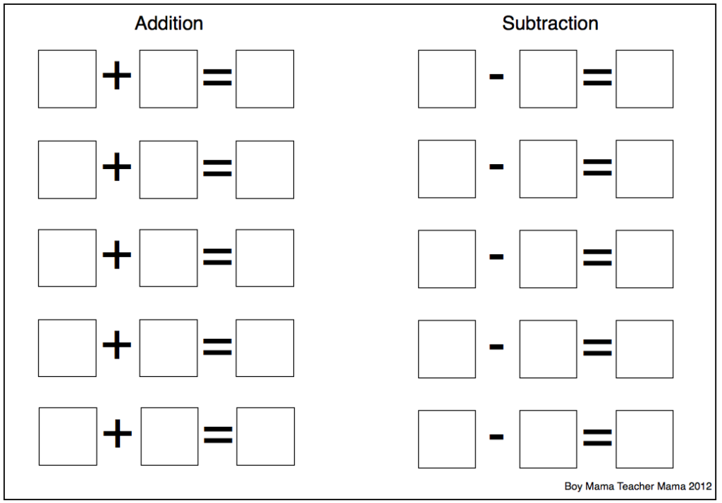 Teacher Mama Number Line Fun Boy Mama Teacher Mama