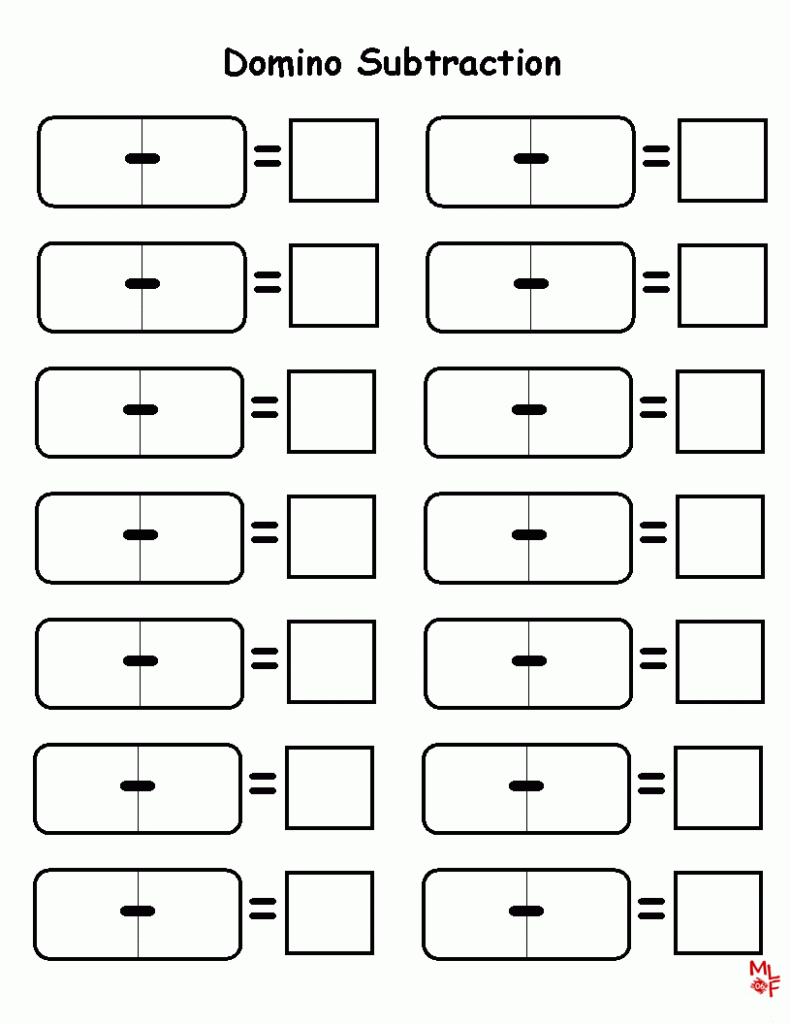 Template Subtraction Math Fact Worksheets Subtraction Worksheets