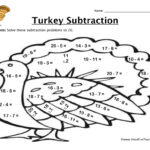 Thanksgiving Turkey Subtraction Worksheet Have Fun Teaching