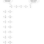 The Subtracting Mixed Fractions Like Denominators Renaming No