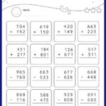 Third Grade Math Worksheets Free Printable K5 Learning 3 Digit
