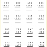 Three Digit Vertical Addition And Subtraction With Regrouping Worksheets