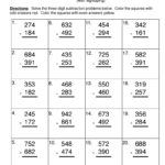 Triple Digit Number Subtraction Regroup Worksheet Have Fun Teaching