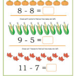 Ukg Subtraction Worksheet