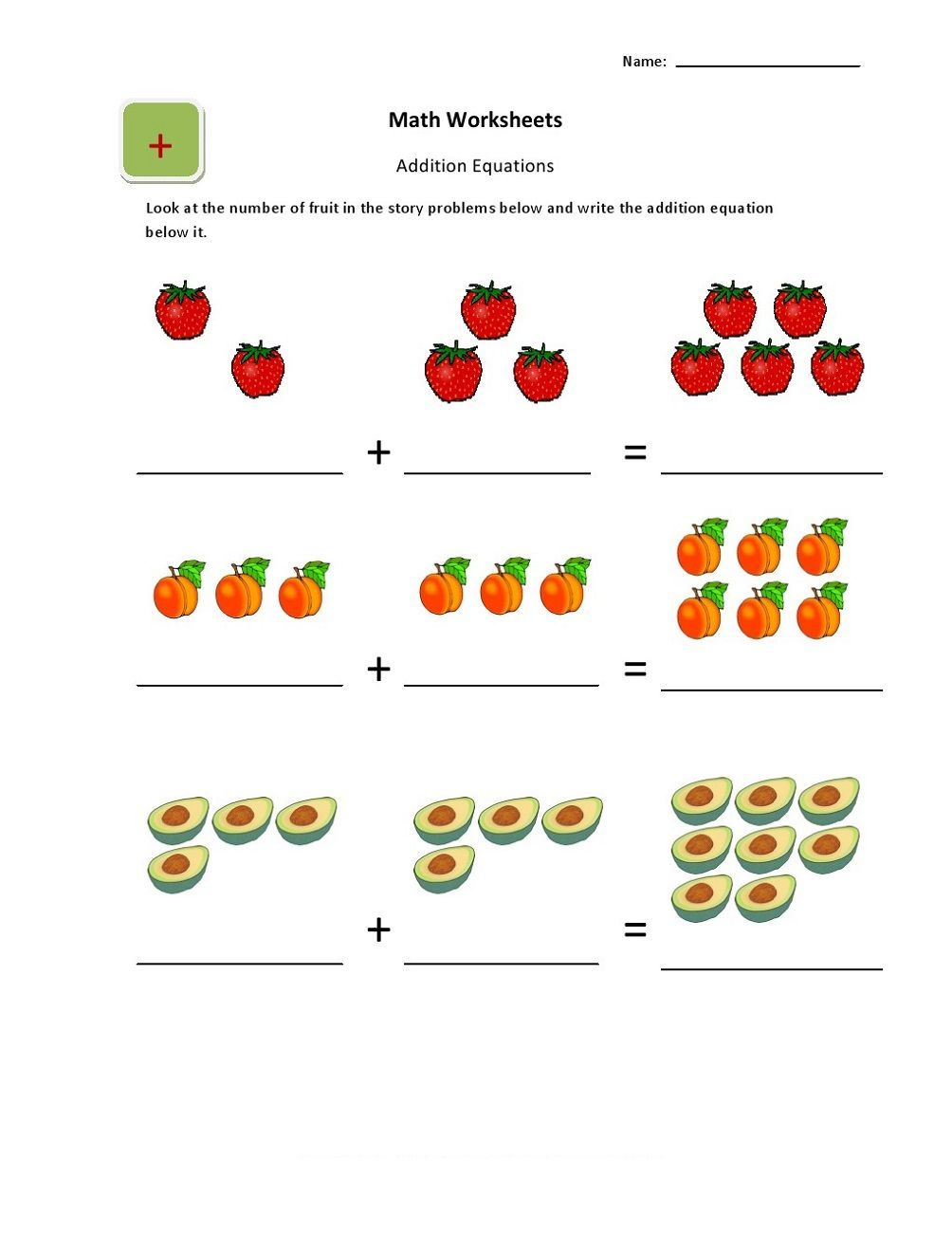 Ukg Worksheets Math Addition Worksheets Kindergarten Math Addition 