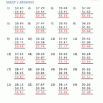 Understanding Decimal Notations 4th Grade Math Worksheets 1st Grade