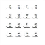 Vertical Subtraction Worksheets Free Download Goodimg co