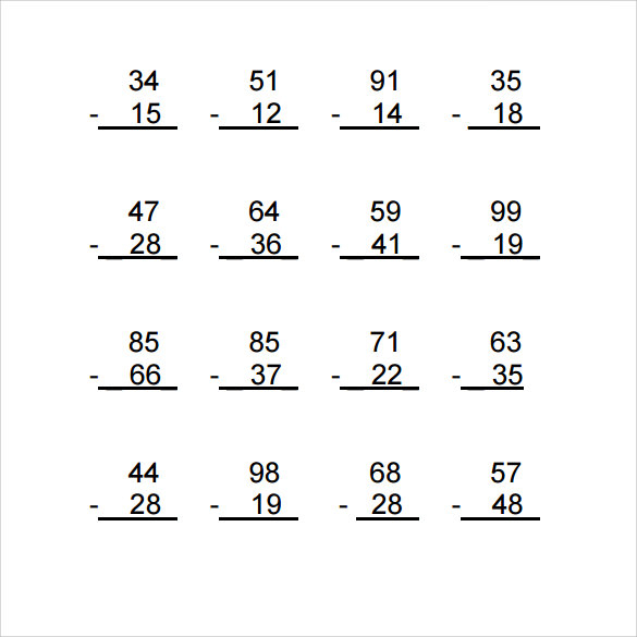  Vertical Subtraction Worksheets Free Download Goodimg co