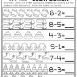 Winter Subtractions Homeschooling Math Kindergarten Homeschool Math