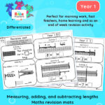 Year 1 Adding And Subtracting Lengths Revision Mat Year 1 Length And Height Resources